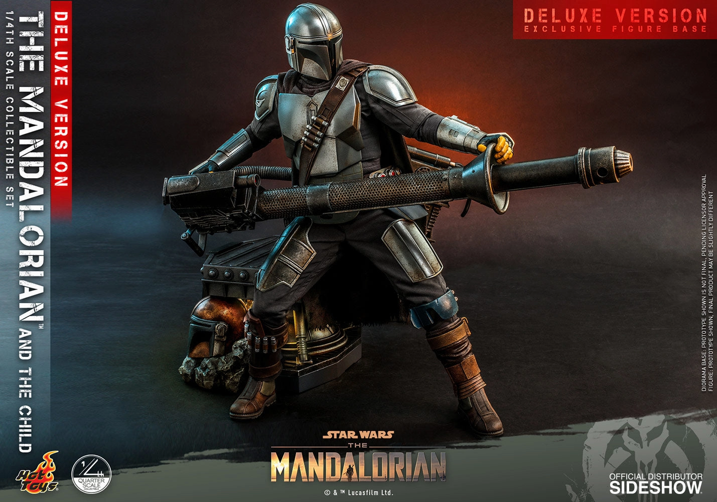 Hot Toys The Mandalorian and The Child / Grogu (Deluxe Version) - 1/4 Scale