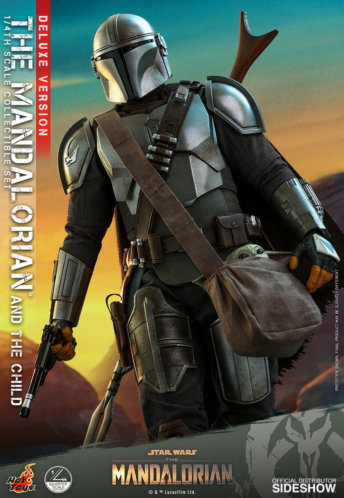 Hot Toys The Mandalorian and The Child / Grogu (Deluxe Version) - 1/4 Scale