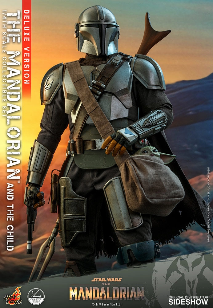 Hot Toys The Mandalorian and The Child / Grogu (Deluxe Version) - 1/4 Scale