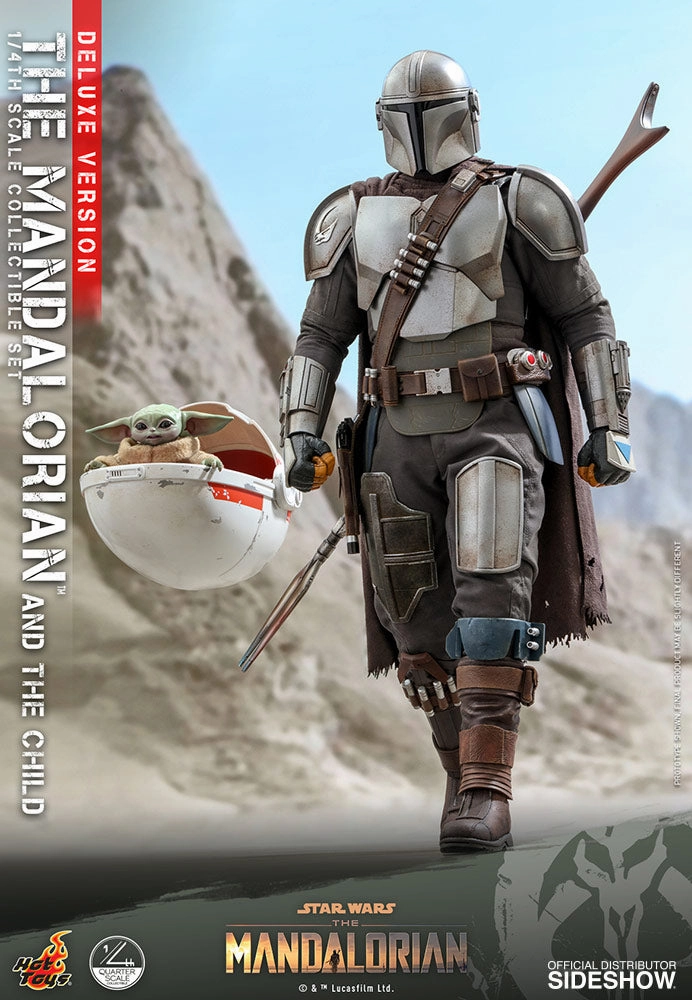 Hot Toys The Mandalorian and The Child / Grogu (Deluxe Version) - 1/4 Scale