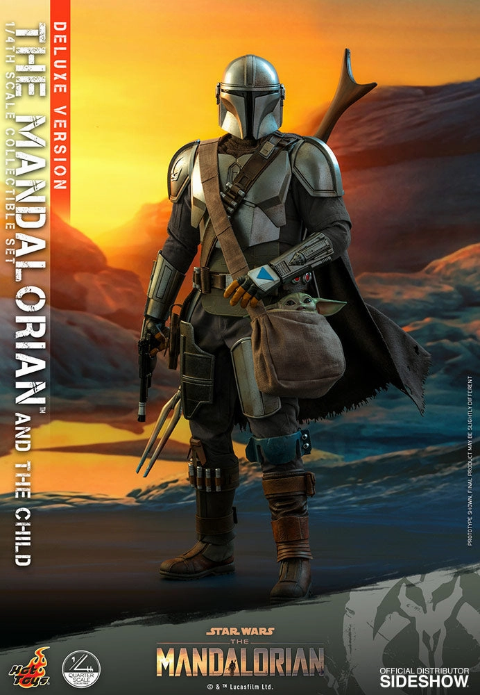 Hot Toys The Mandalorian and The Child / Grogu (Deluxe Version) - 1/4 Scale