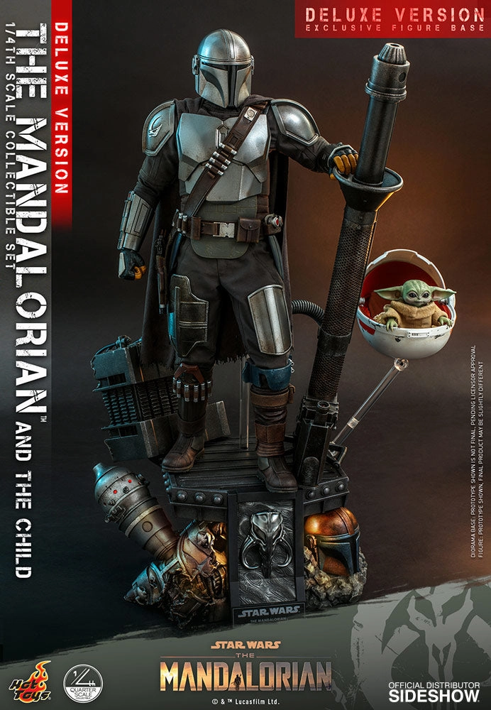 Hot Toys The Mandalorian and The Child / Grogu (Deluxe Version) - 1/4 Scale