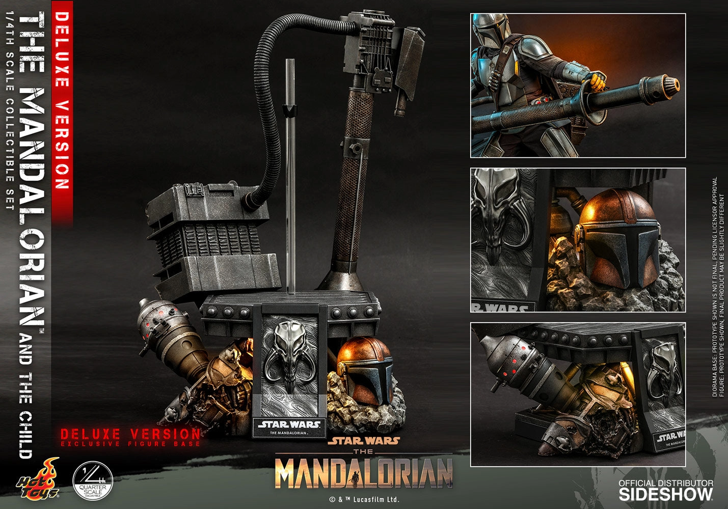 Hot Toys The Mandalorian and The Child / Grogu (Deluxe Version) - 1/4 Scale