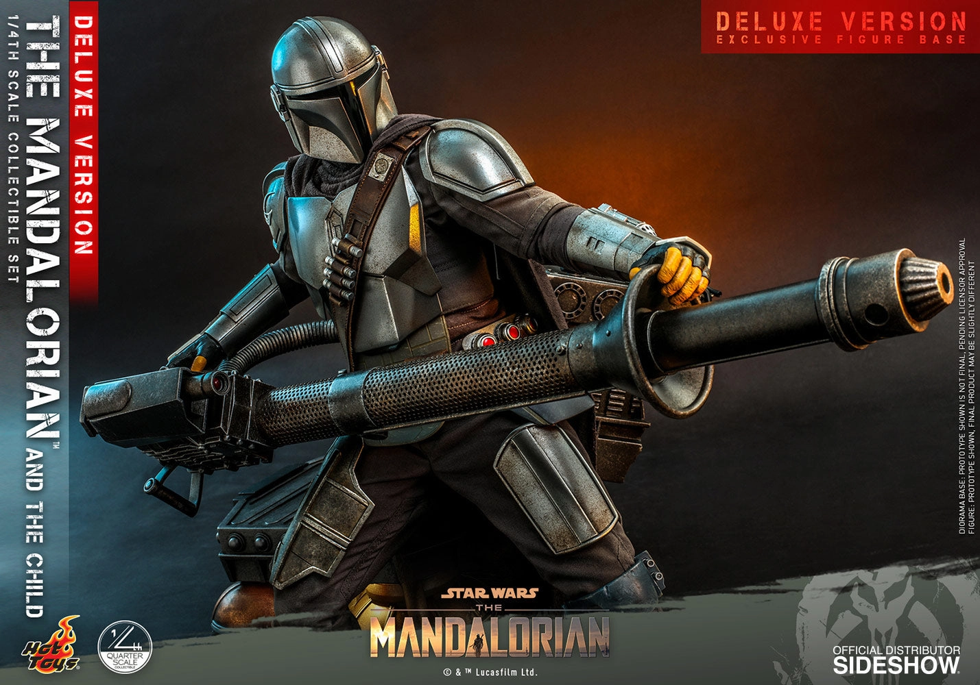 Hot Toys The Mandalorian and The Child / Grogu (Deluxe Version) - 1/4 Scale