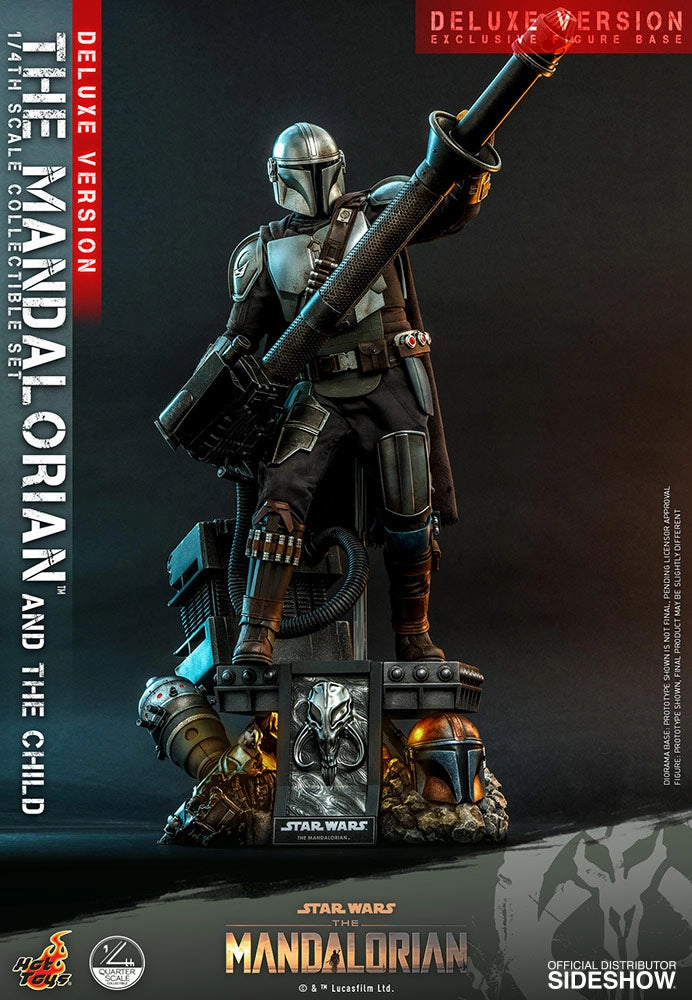Hot Toys The Mandalorian and The Child / Grogu (Deluxe Version) - 1/4 Scale