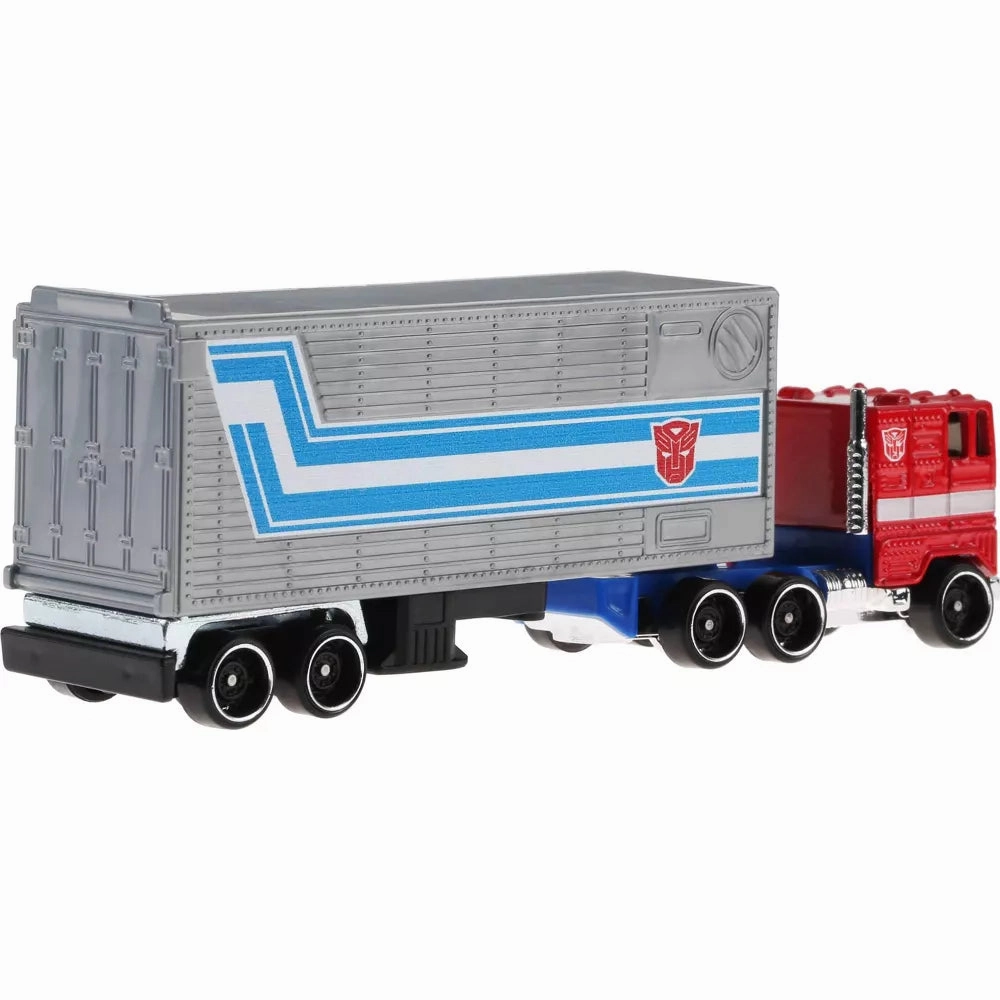 Hot Wheels Track Fleet Transformers Optimus Prime Cab & Trailer 1/64 Scale