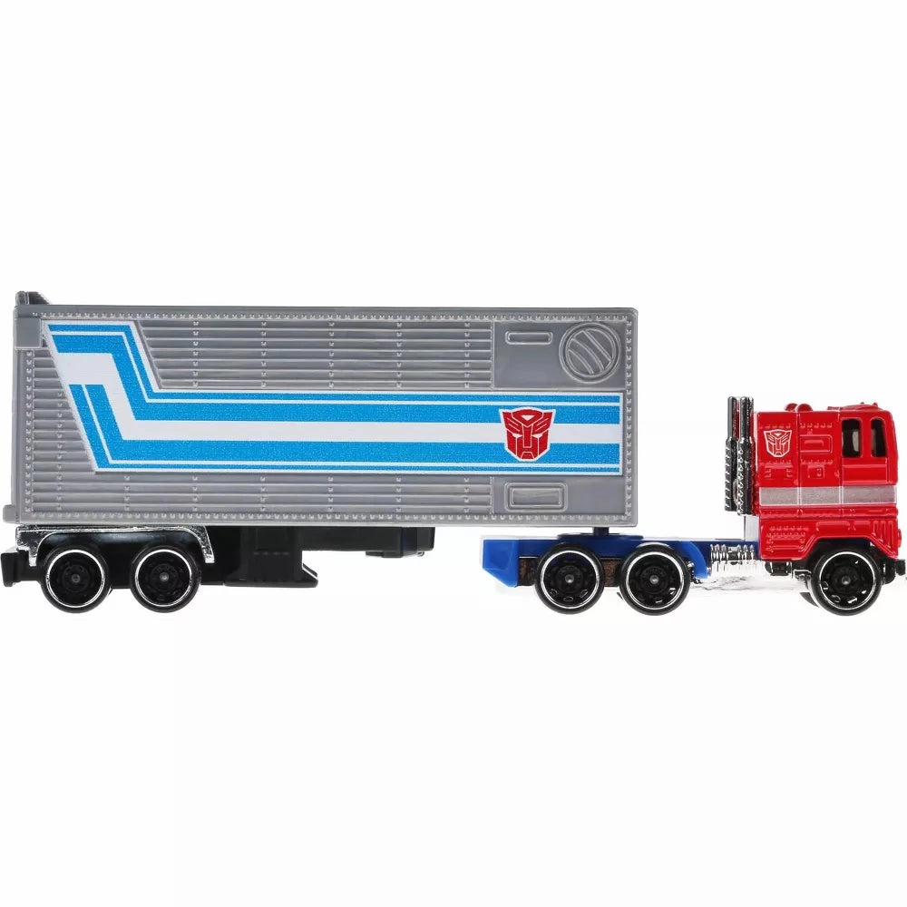 Hot Wheels Track Fleet Transformers Optimus Prime Cab & Trailer 1/64 Scale