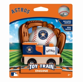 Houston Astros Wood Train Engine