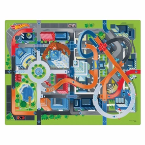 Imaginmat Jumbo Hot Wheels Adventure Playmat with Toy Cars, 47x61"