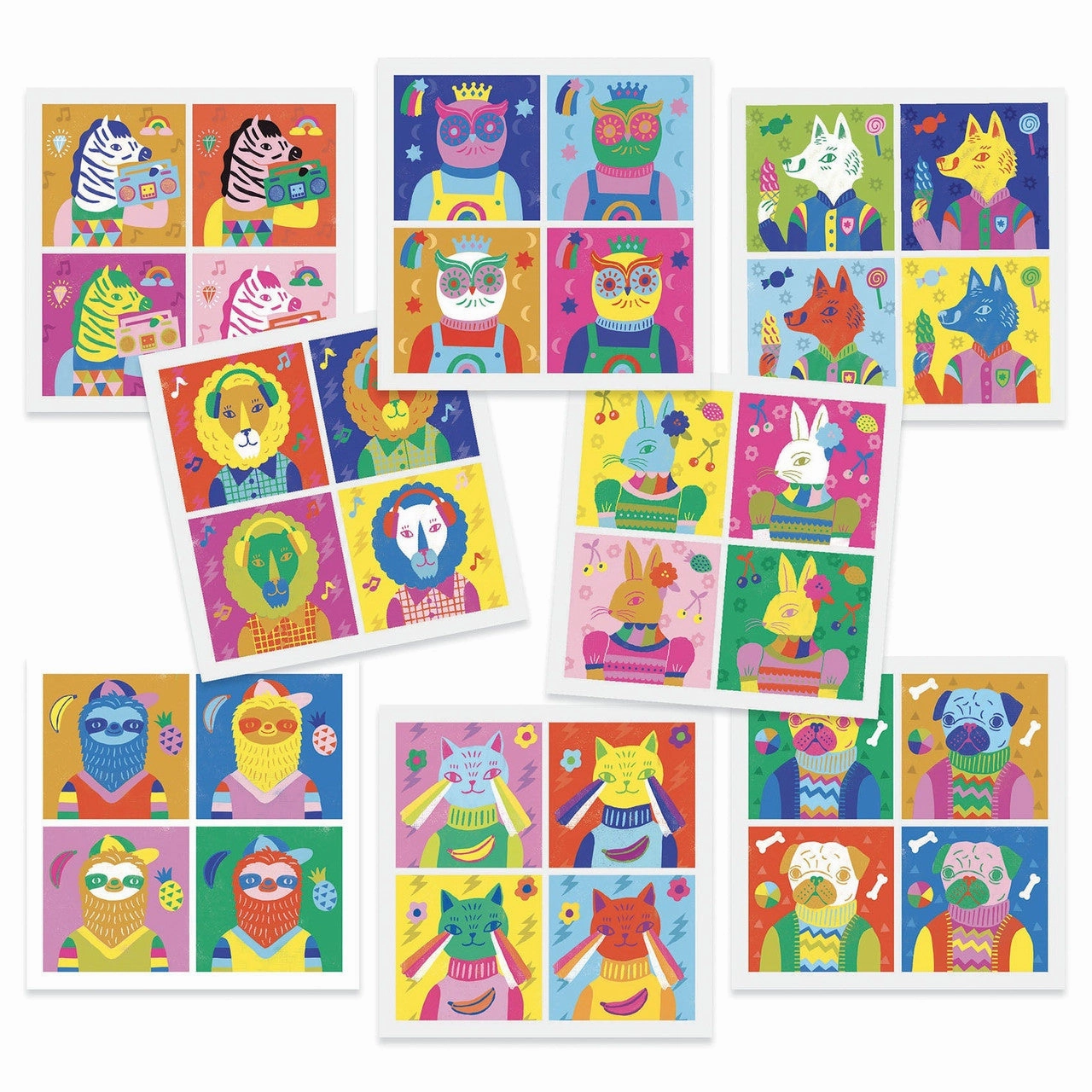 Inspired By Andy Warhol Totally Pop- Stickers