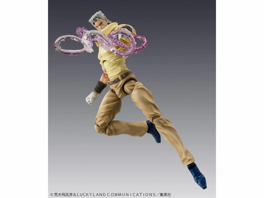 JoJo's Bizarre Adventure Super Action Statue - Joseph Joestar & Iggy