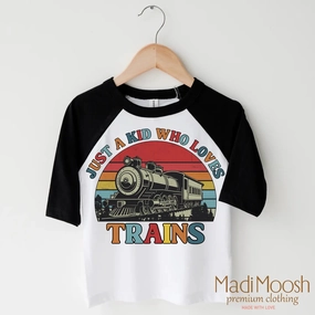 Just A Kid Who Loves Trains Shirt