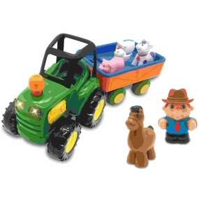 Kiddieland Light N' Sound Farm Tractor Playset with Animals