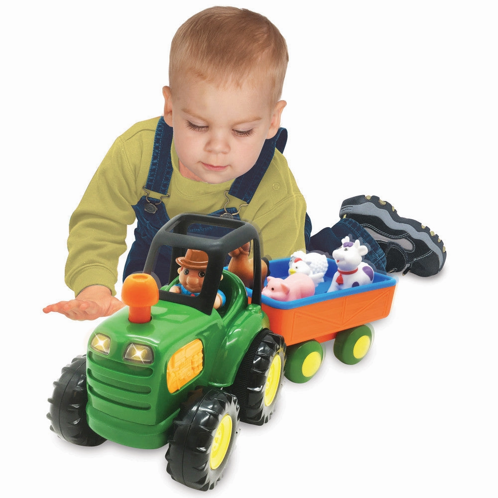Kiddieland Light N' Sound Farm Tractor Playset with Animals
