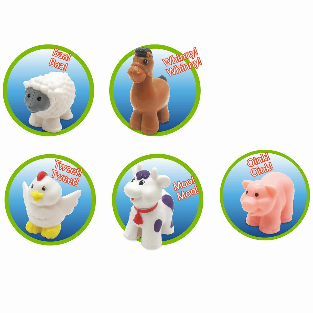 Kiddieland Light N' Sound Farm Tractor Playset with Animals