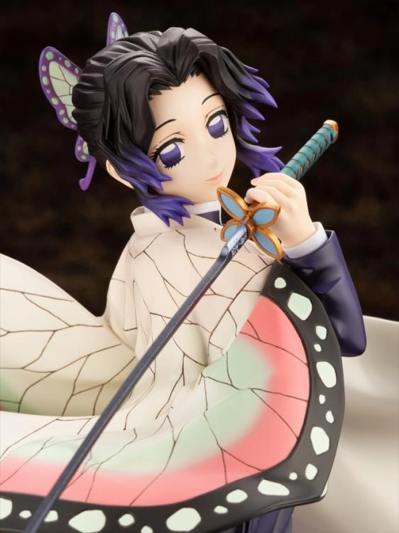 Kotobukiya 1/8 Demon Slayer: Kimetsu no Yaiba Shinobu Kocho ArtFX J Scale Statue PP975 w/ Bonus Face