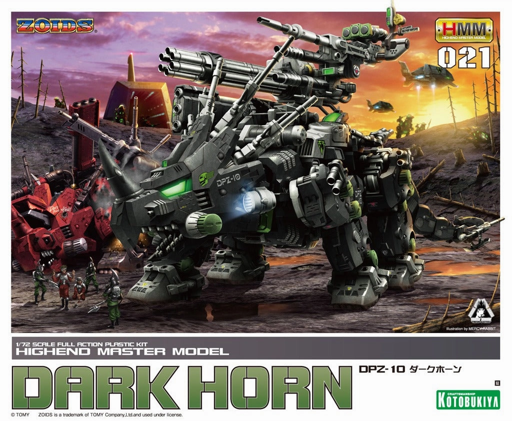 Kotobukiya Zoids HMM-021 DPZ-10 Dark Horn 1/72 Scale Model Kit