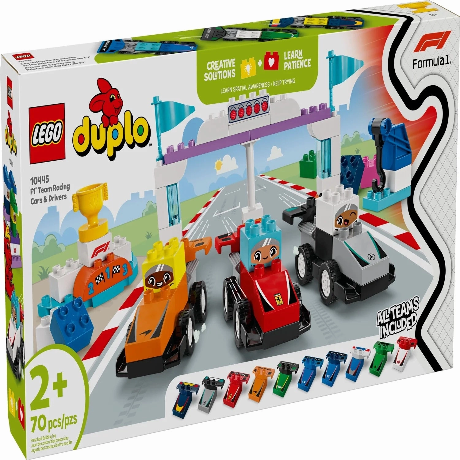 Lego 10445 - Duplo F1 Team Racing Cars & Drivers