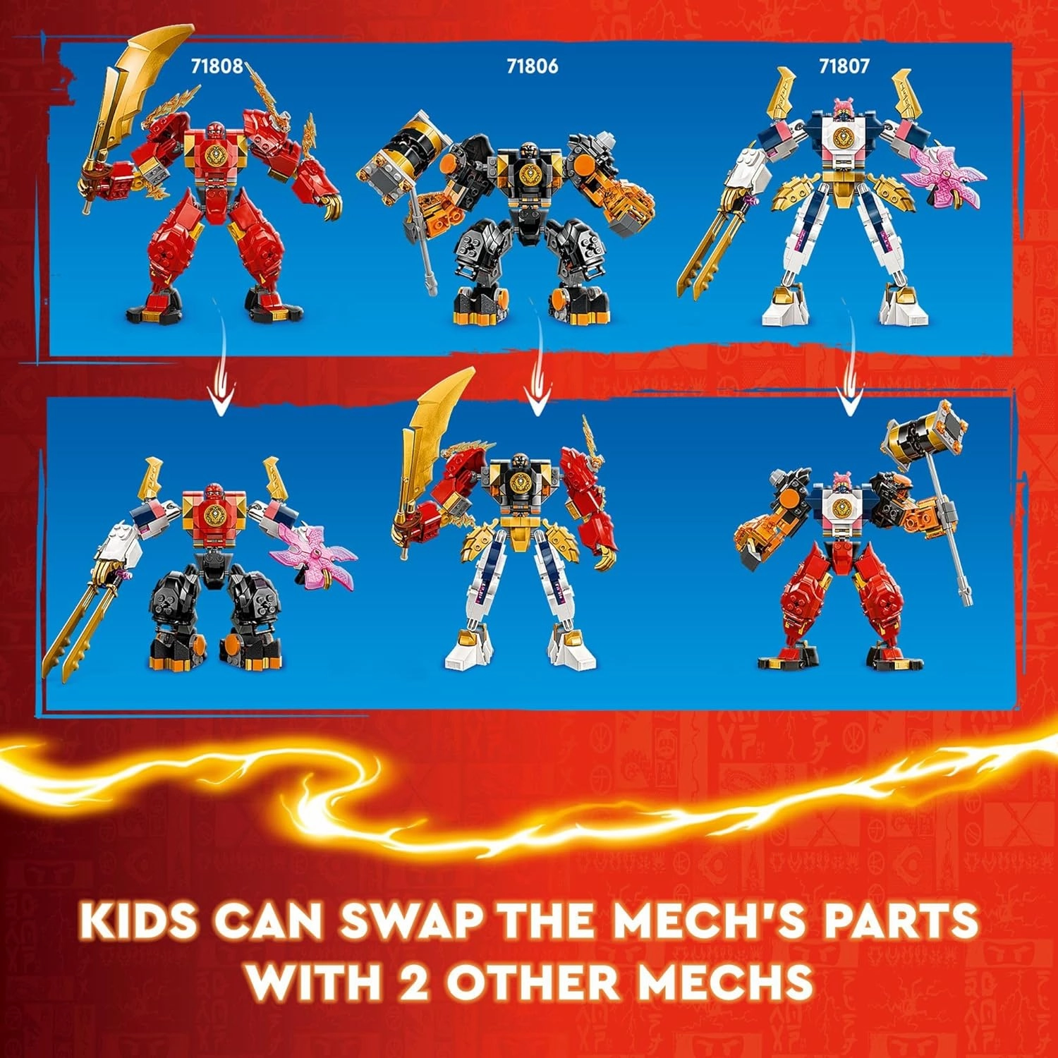Lego 71808 - Ninjago Kai's Elemental Fire Mech