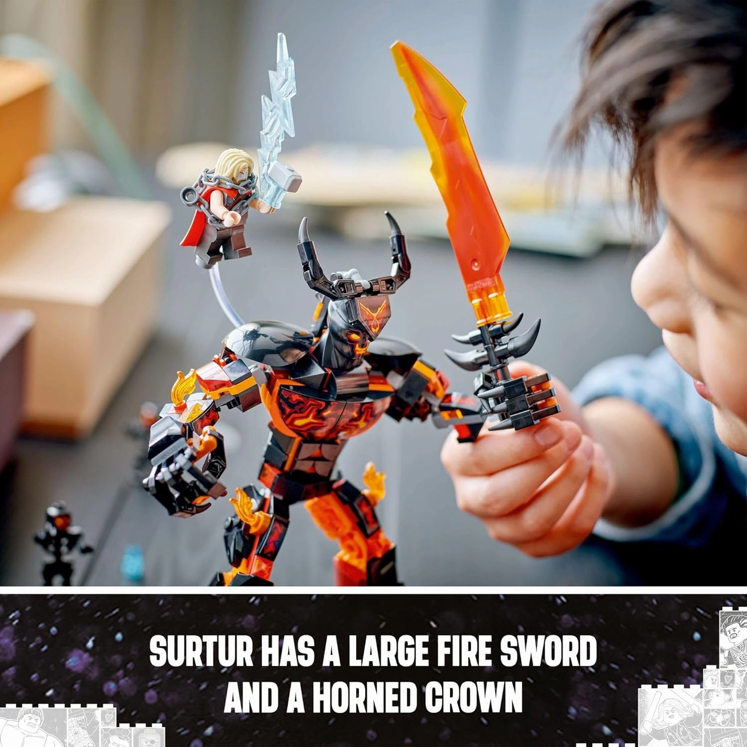 Lego 76289 - Marvel Thor vs. Surtur Construction Figure
