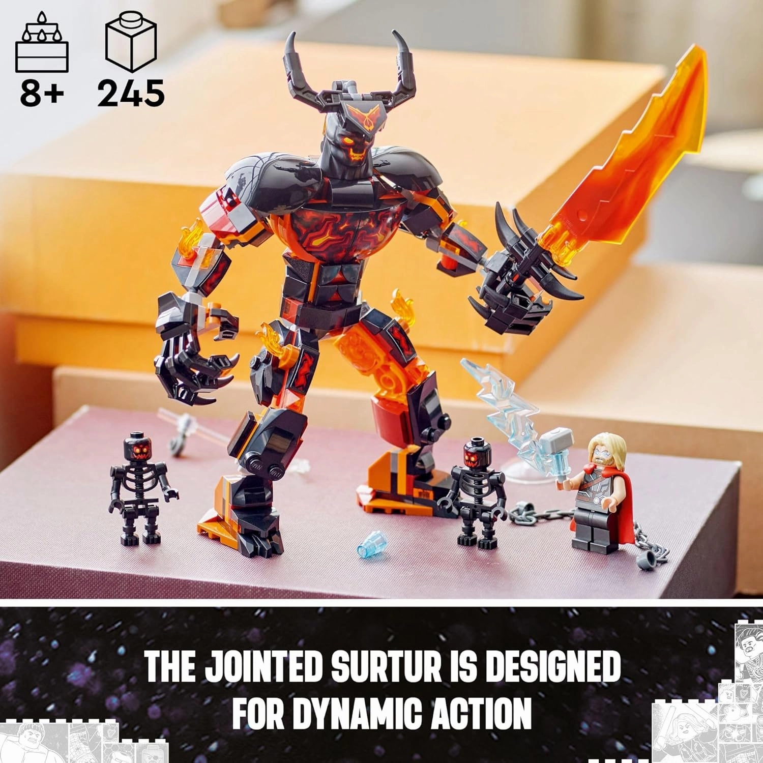 Lego 76289 - Marvel Thor vs. Surtur Construction Figure