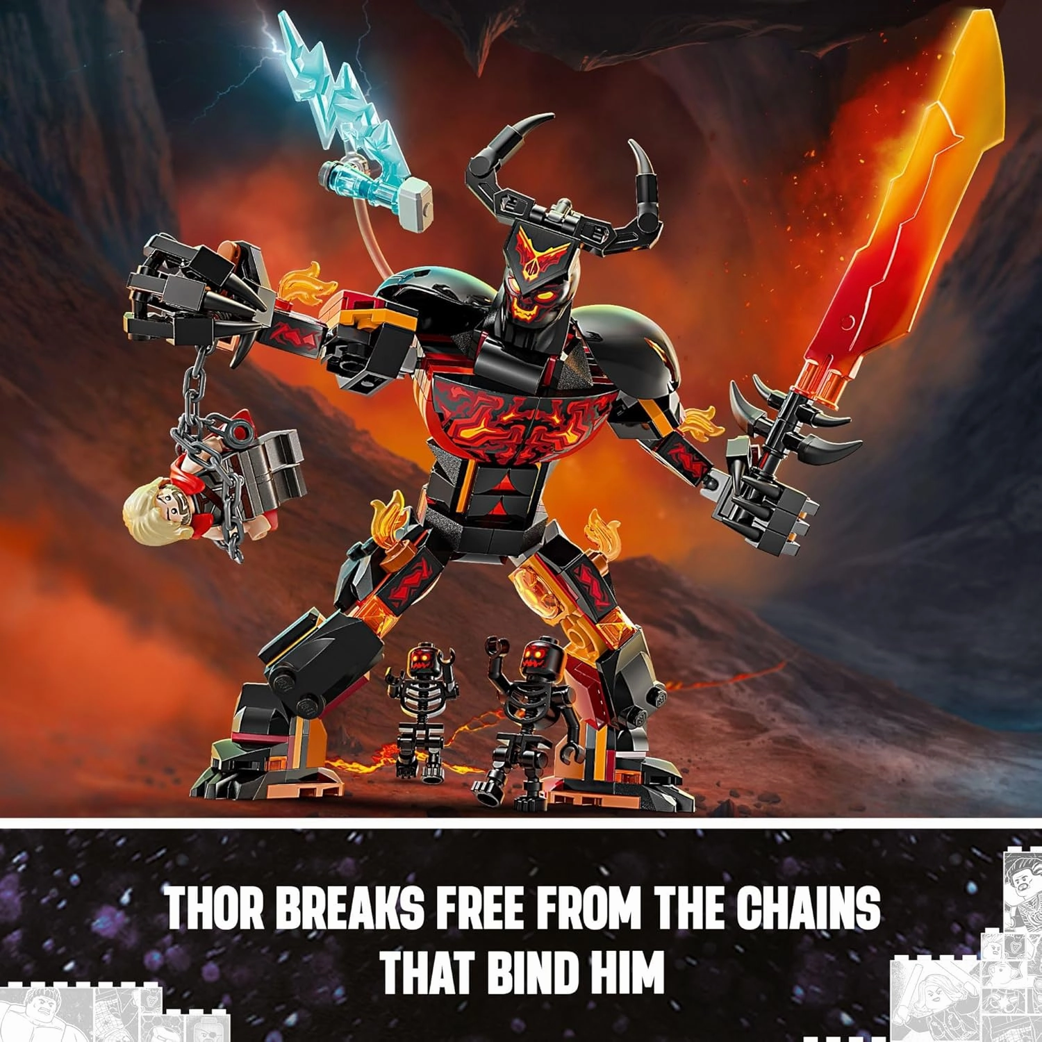 Lego 76289 - Marvel Thor vs. Surtur Construction Figure