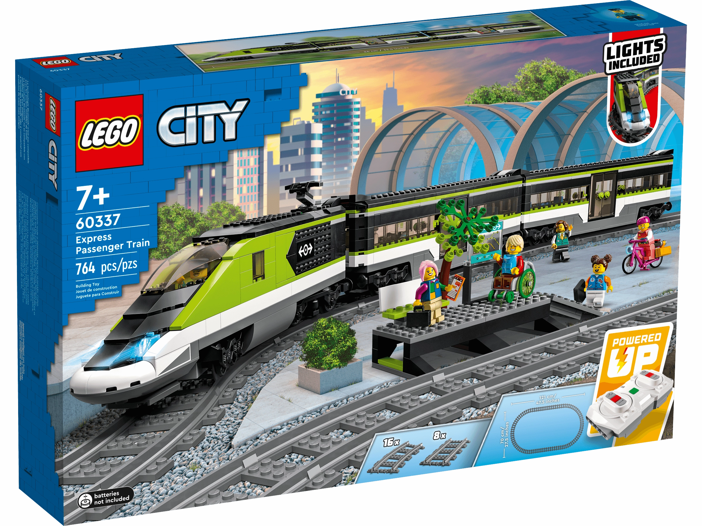 LEGO City Express Passenger Train 60337 Building Kit - 764 Pieces