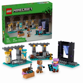 LEGO Minecraft The Armory Building Adventure Set 21252 - 203 Pieces