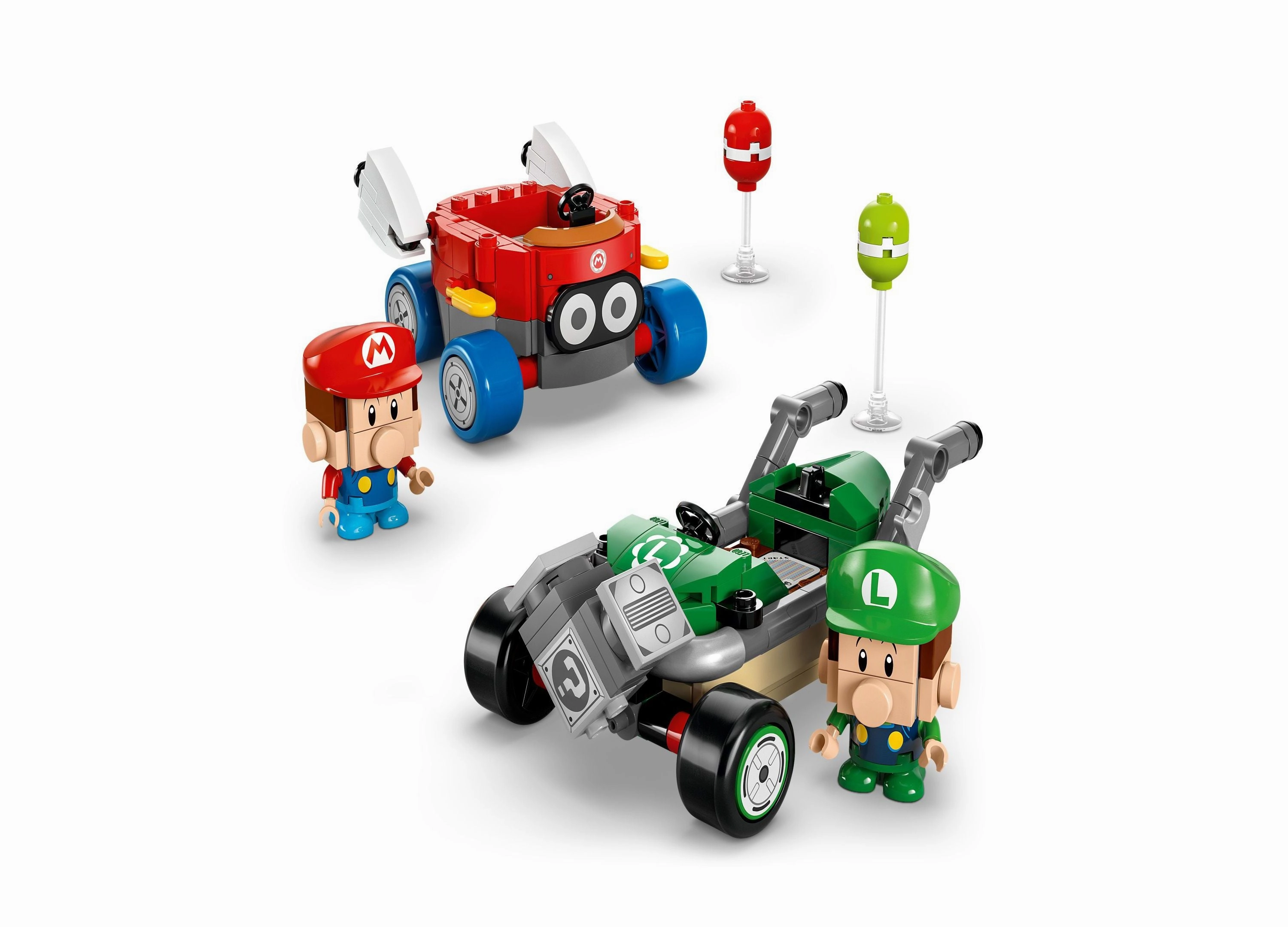 LEGO Super Mario Kart Baby Mario vs. Baby Luigi Toy Set 72034 - 321 Pieces