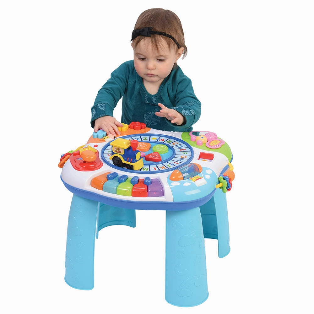 Letter Train & Piano Activity Table | Alphabet Song, Music, Shapes & Motor Skills
