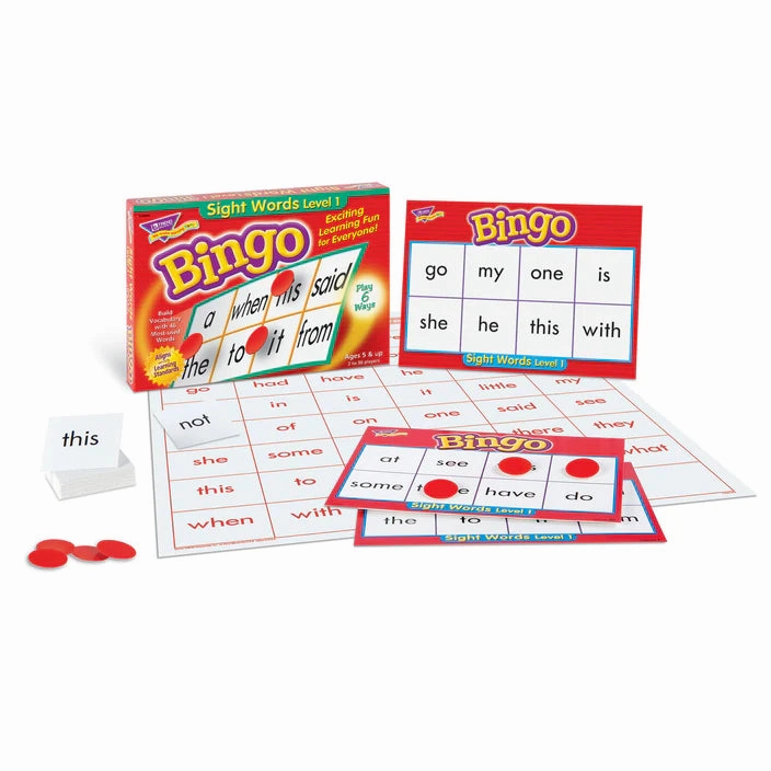 Level 1 Sight Words Bingo