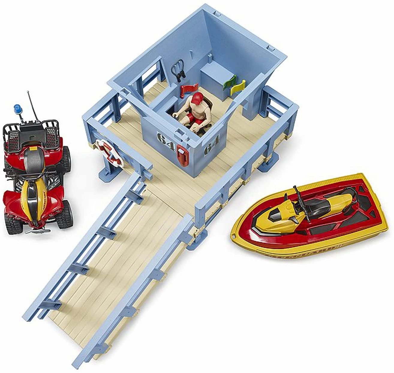 Lifeguard Station with Jet Ski & ATV
