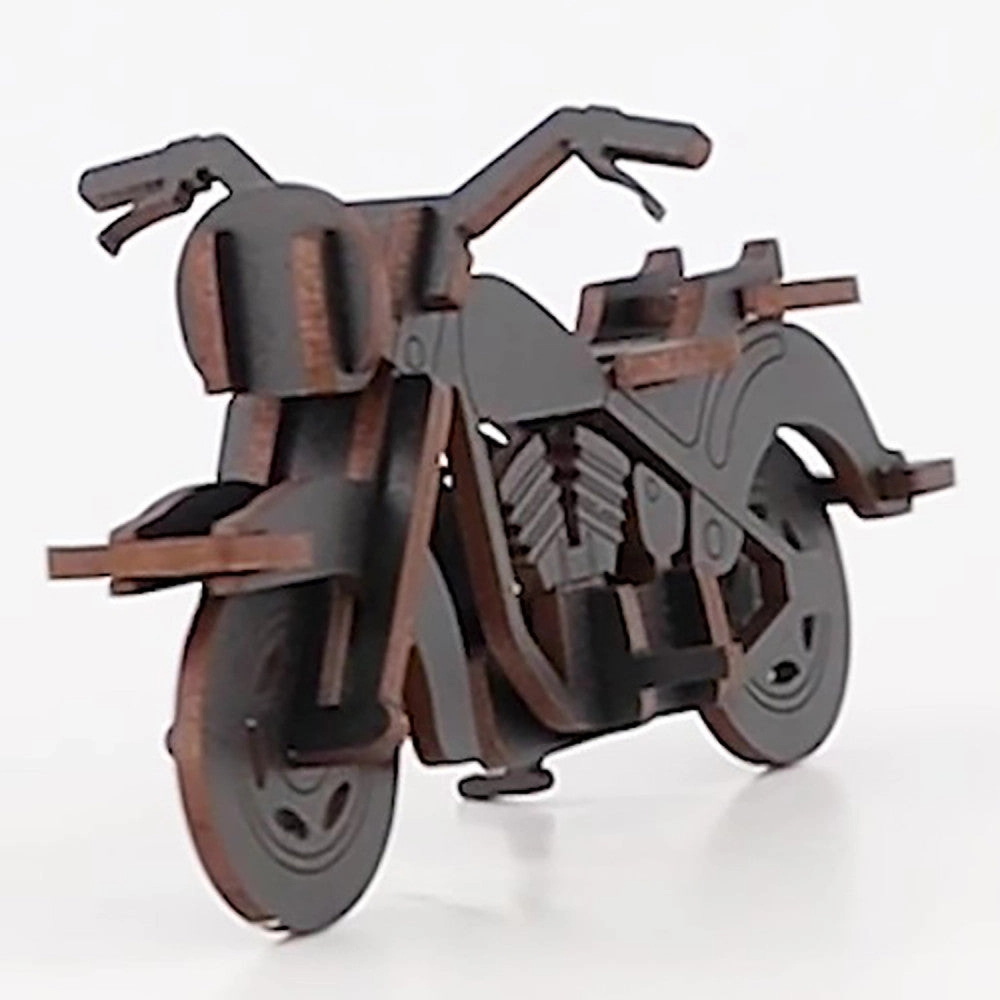 Little & Wood: Cruiser - Medium 3D Wooden Bike Puzzle Kit, Black