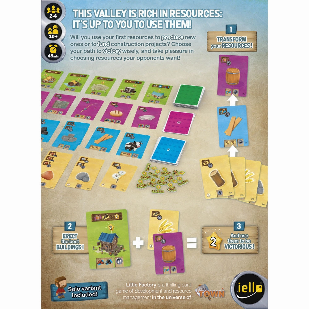 Little Factory Resource Management & Building Card Game by IELLO