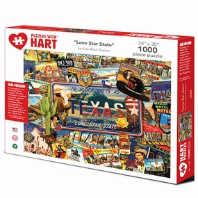 Lone Star State 1000-Piece Jigsaw Puzzle by Kate Ward Thacker