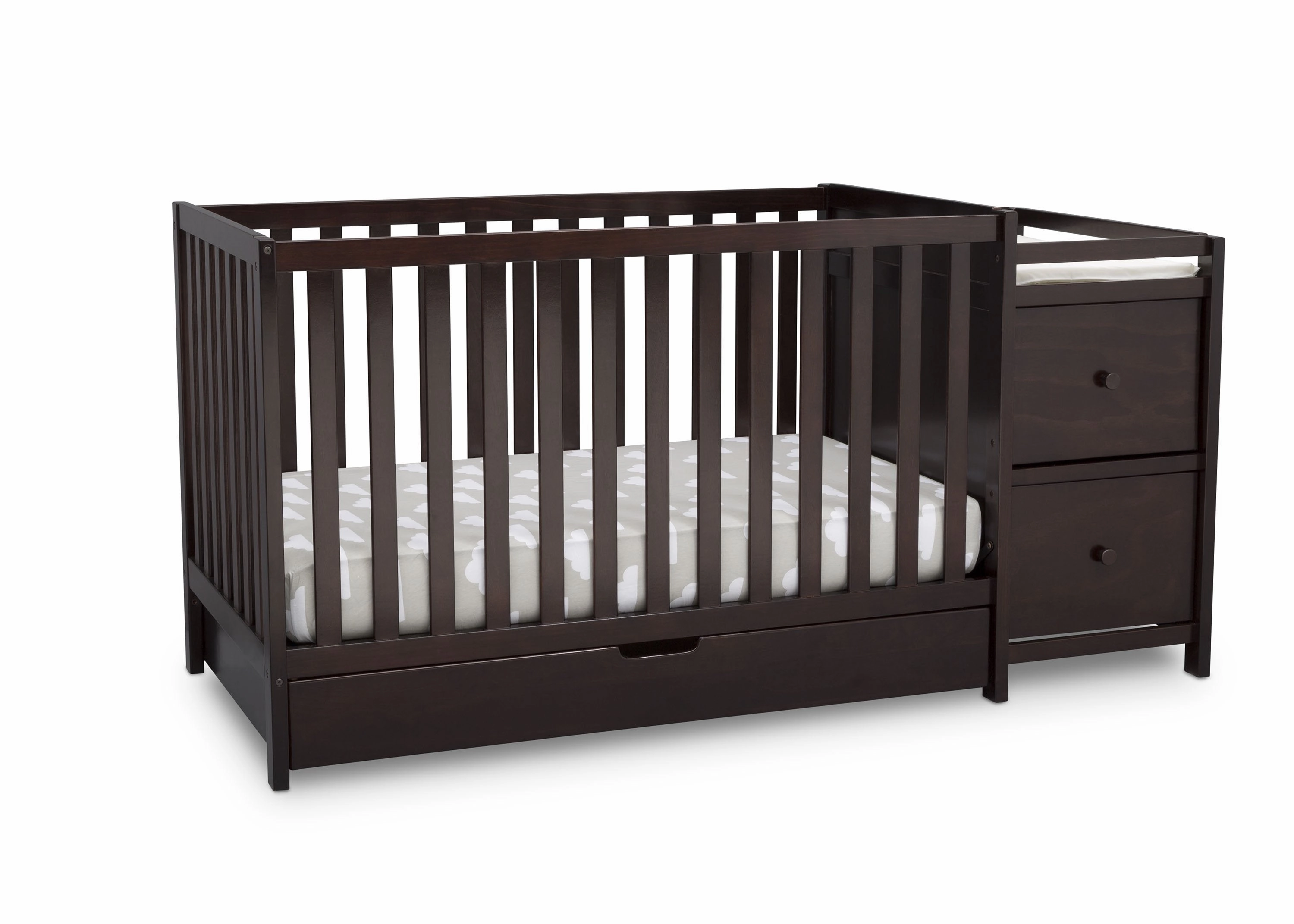 Luna Convertible Crib N Changer with Under Drawer