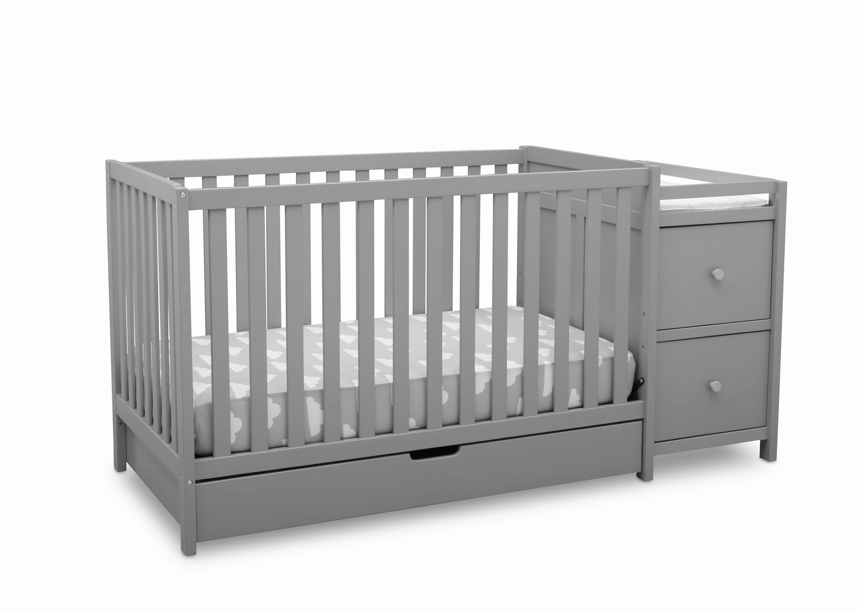 Luna Convertible Crib N Changer with Under Drawer
