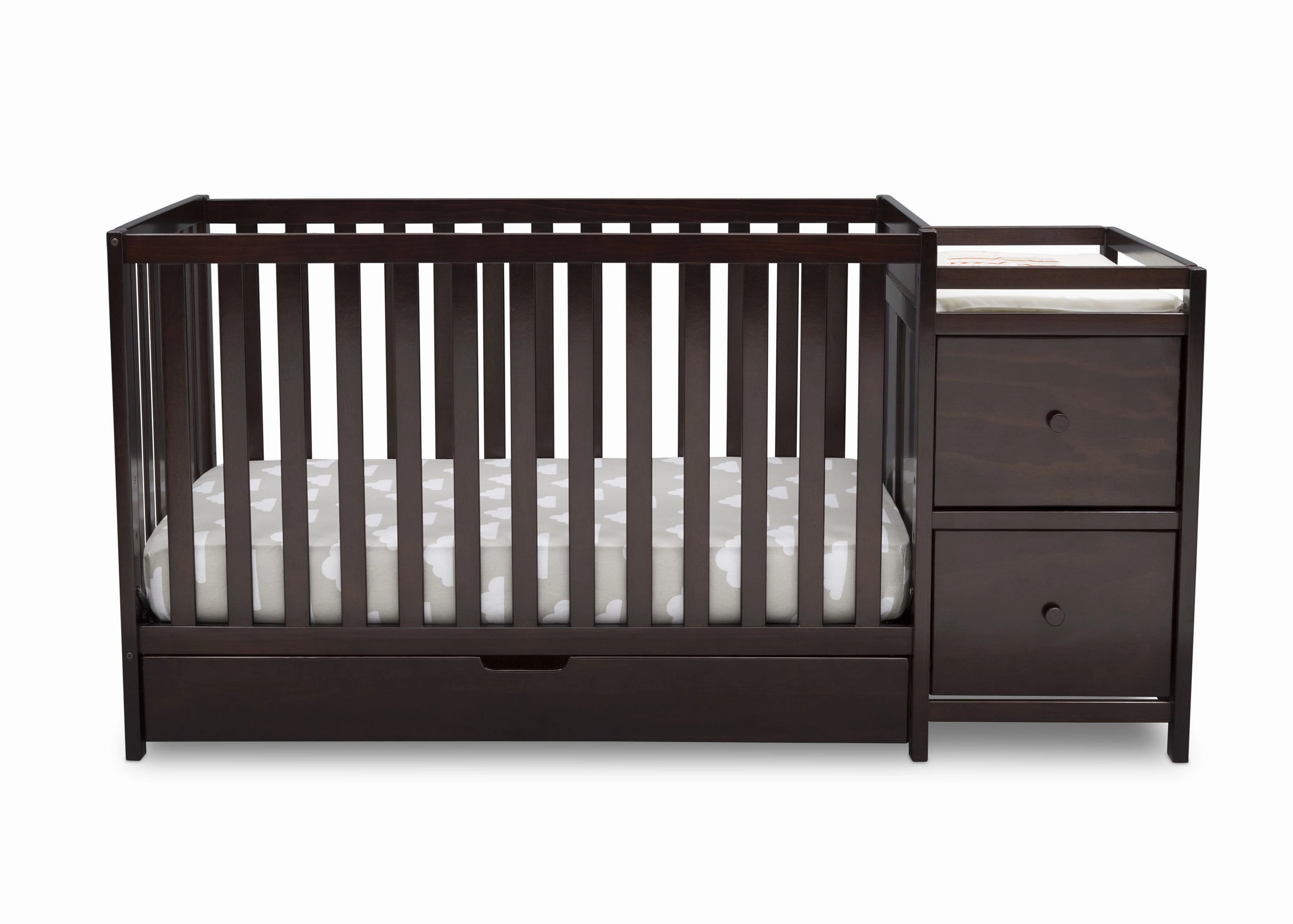 Luna Convertible Crib N Changer with Under Drawer