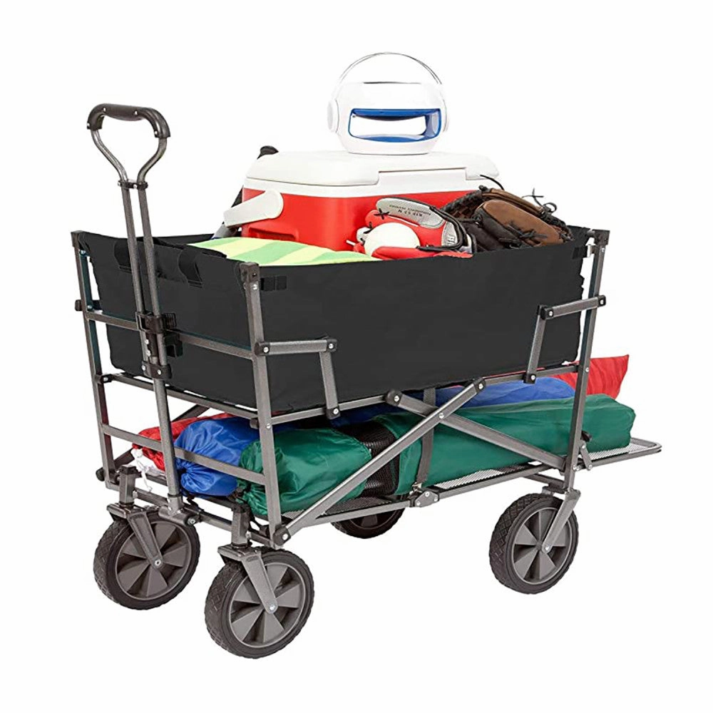 Mac Sports Double Decker Utility Wagon  Black, Collapsible, 150 Lb Capacity