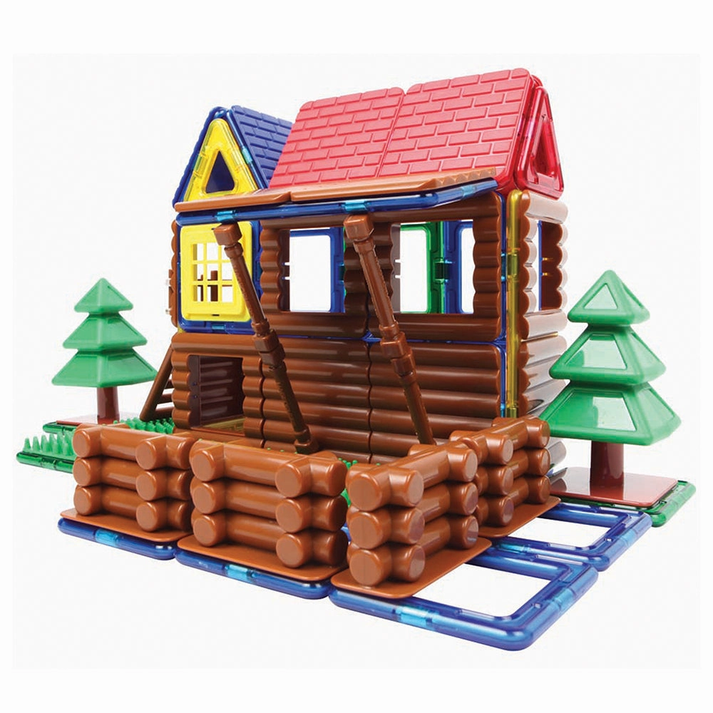 Magformers Log Cabin Building Set | 87-Piece STEM Toy
