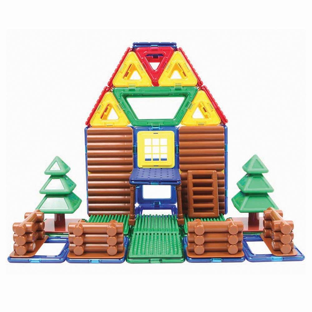 Magformers Log Cabin Building Set | 87-Piece STEM Toy