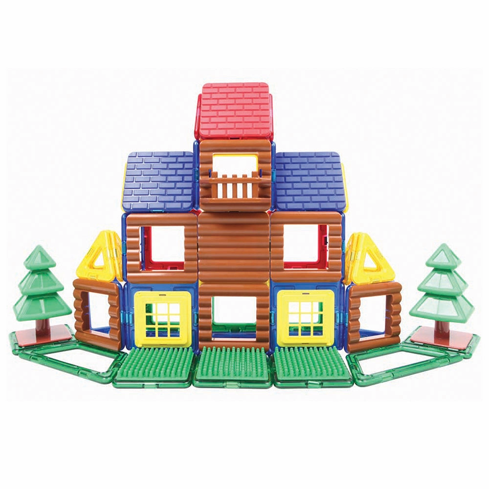 Magformers Log Cabin Building Set | 87-Piece STEM Toy