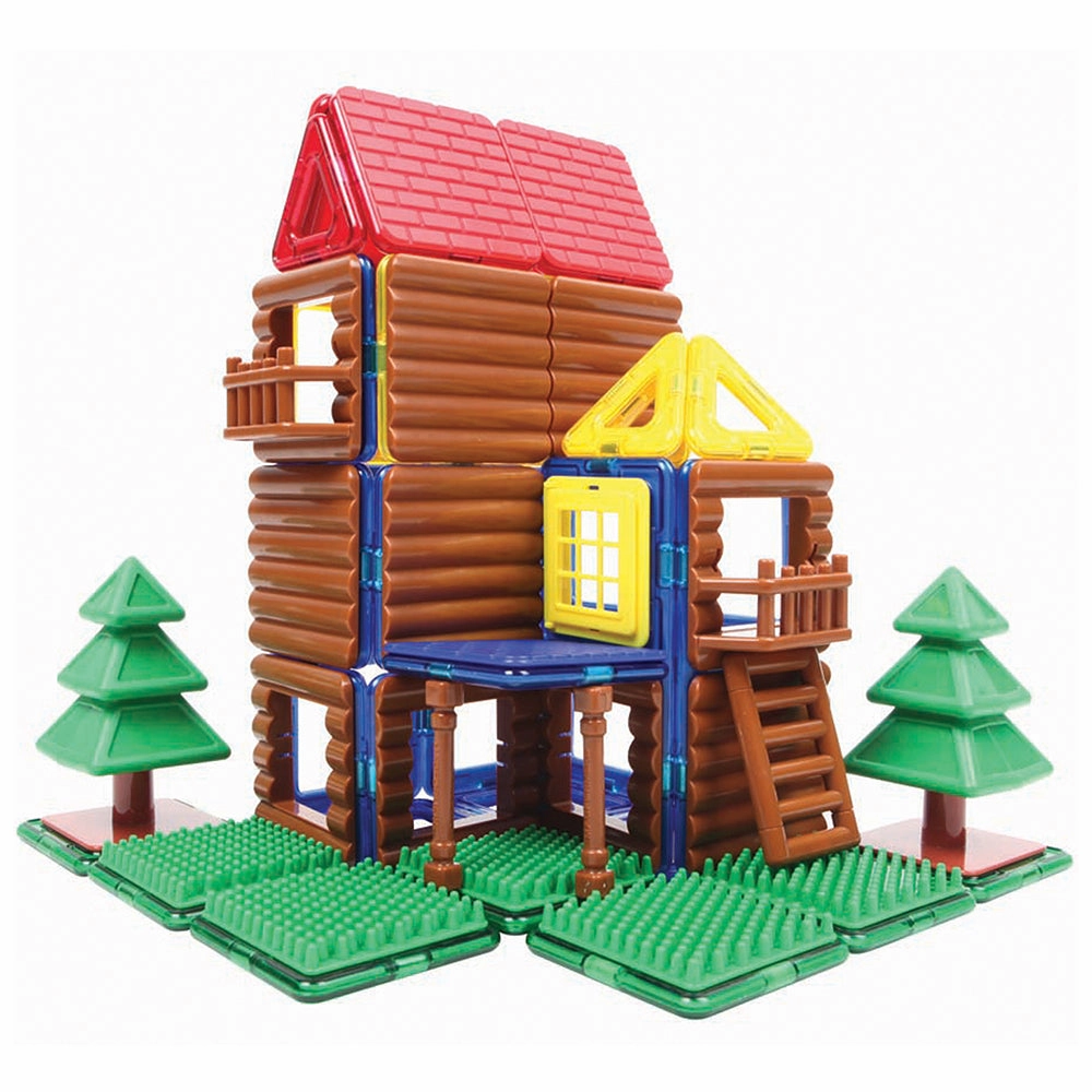 Magformers Log Cabin Building Set | 87-Piece STEM Toy