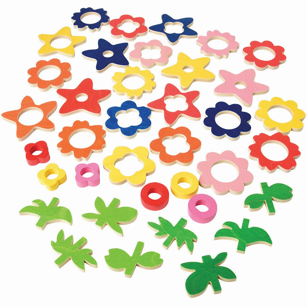 Magnetic Match & Make Flowers with Wooden Storage Box