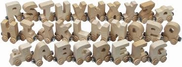 Maple Landmark Natural Train Letters
