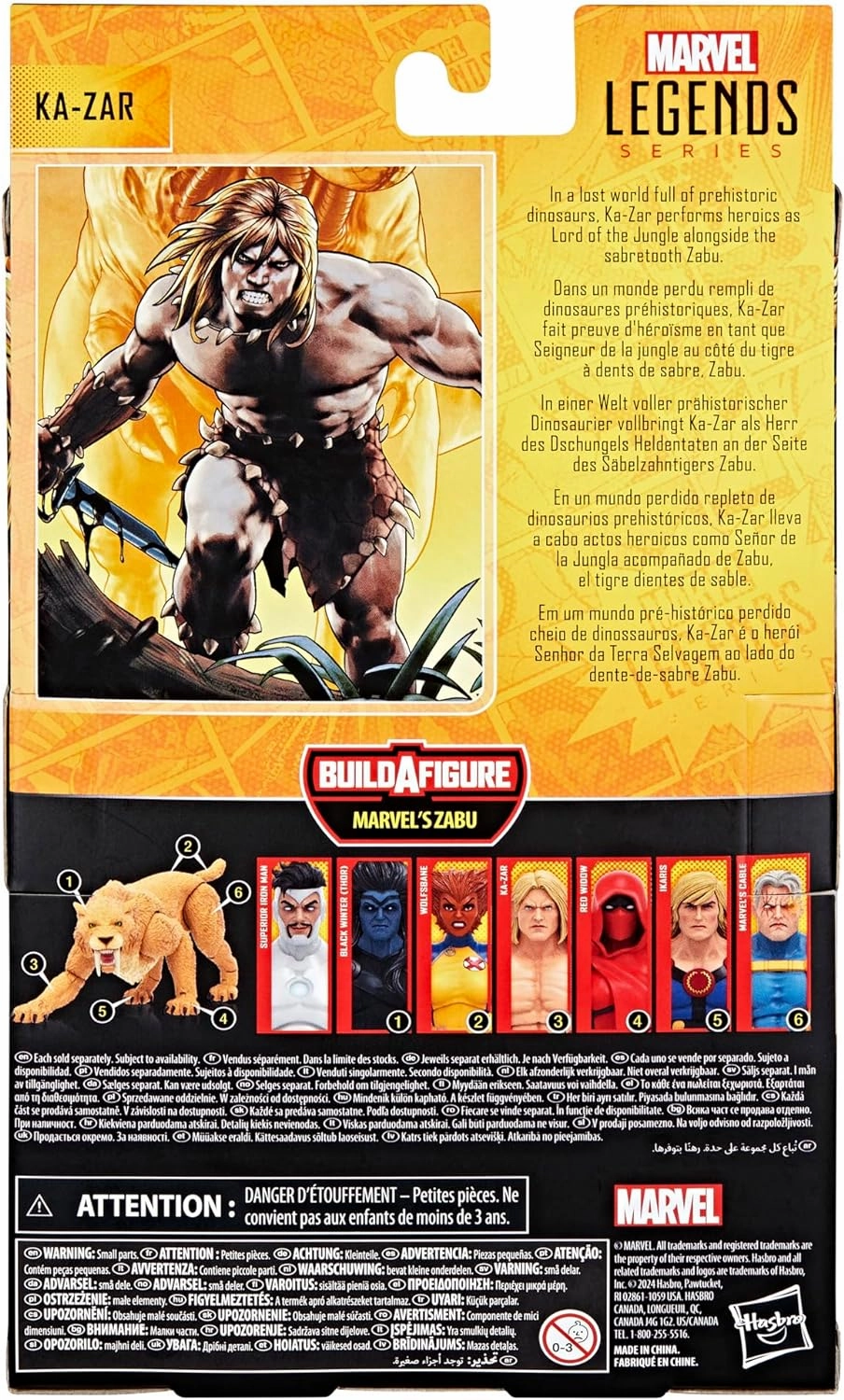 Marvel Legends Ka-Zar (Marvel's Zabu BAF) Action Figure