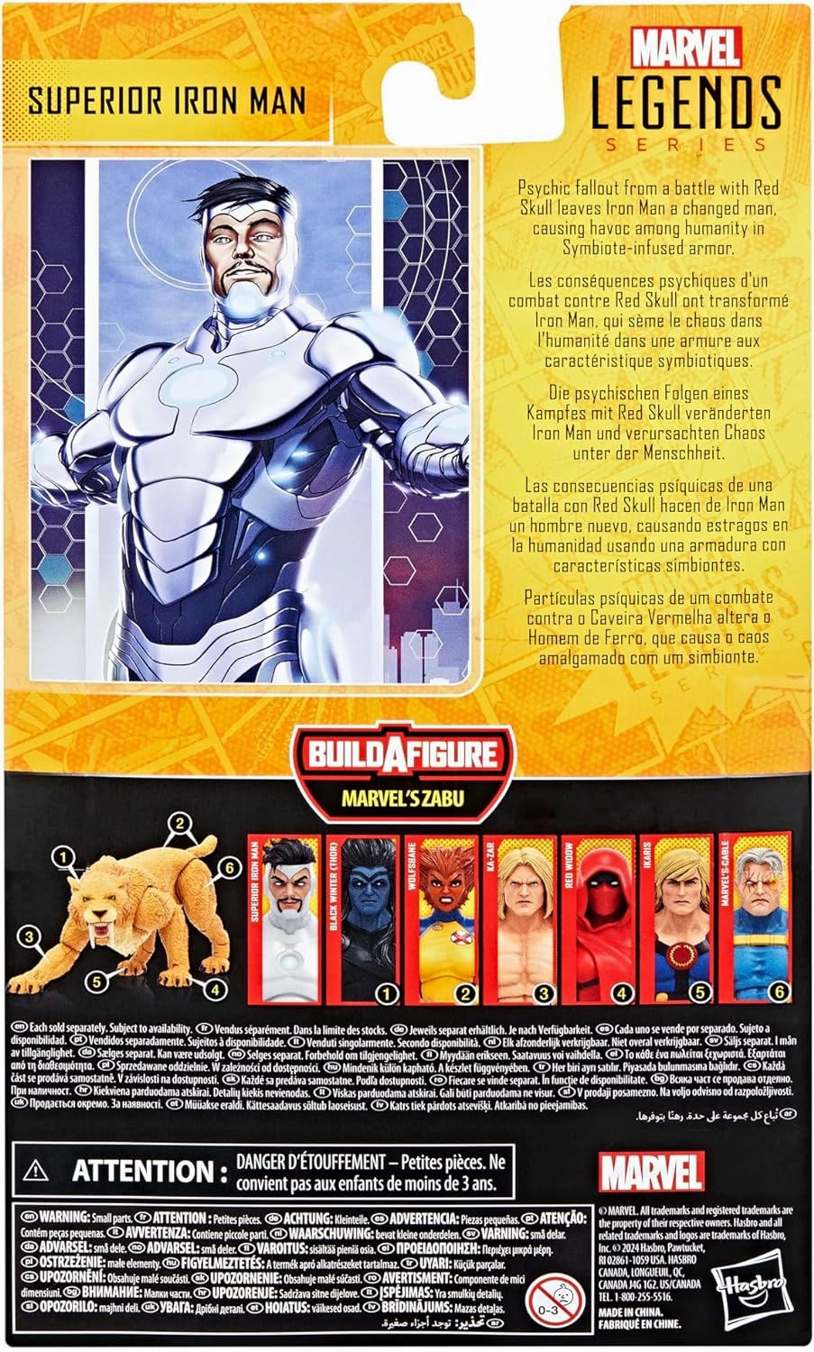 Marvel Legends Superior Iron Man (Marvel's Zabu BAF) Action Figure