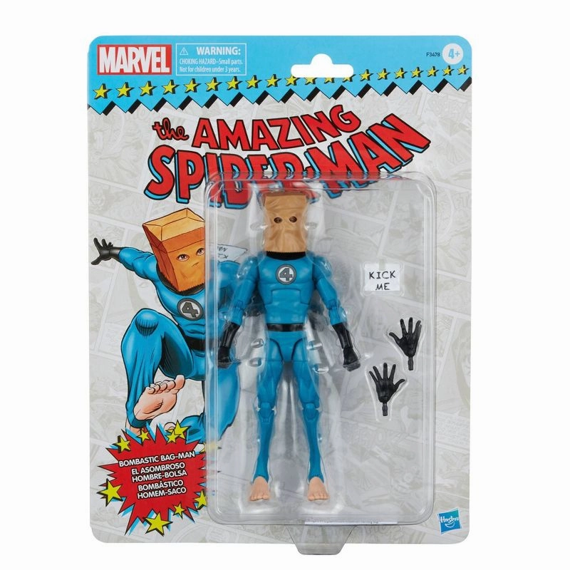 Marvel Legends Vintage Retro Series the Amazing Spider-Man Bombastic Bag-Man Action Figure