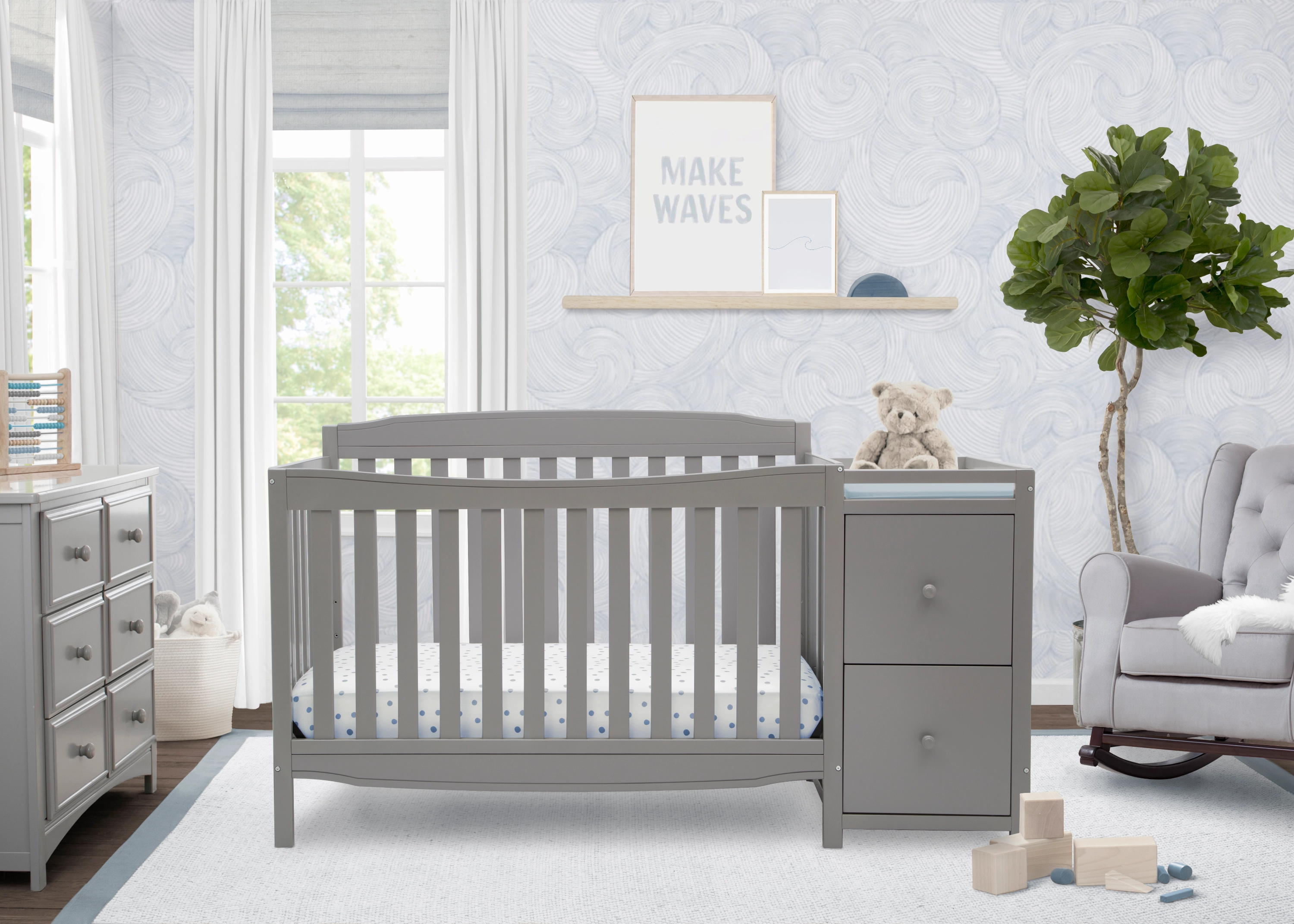 Mason Convertible 6-in-1 Crib and Changer