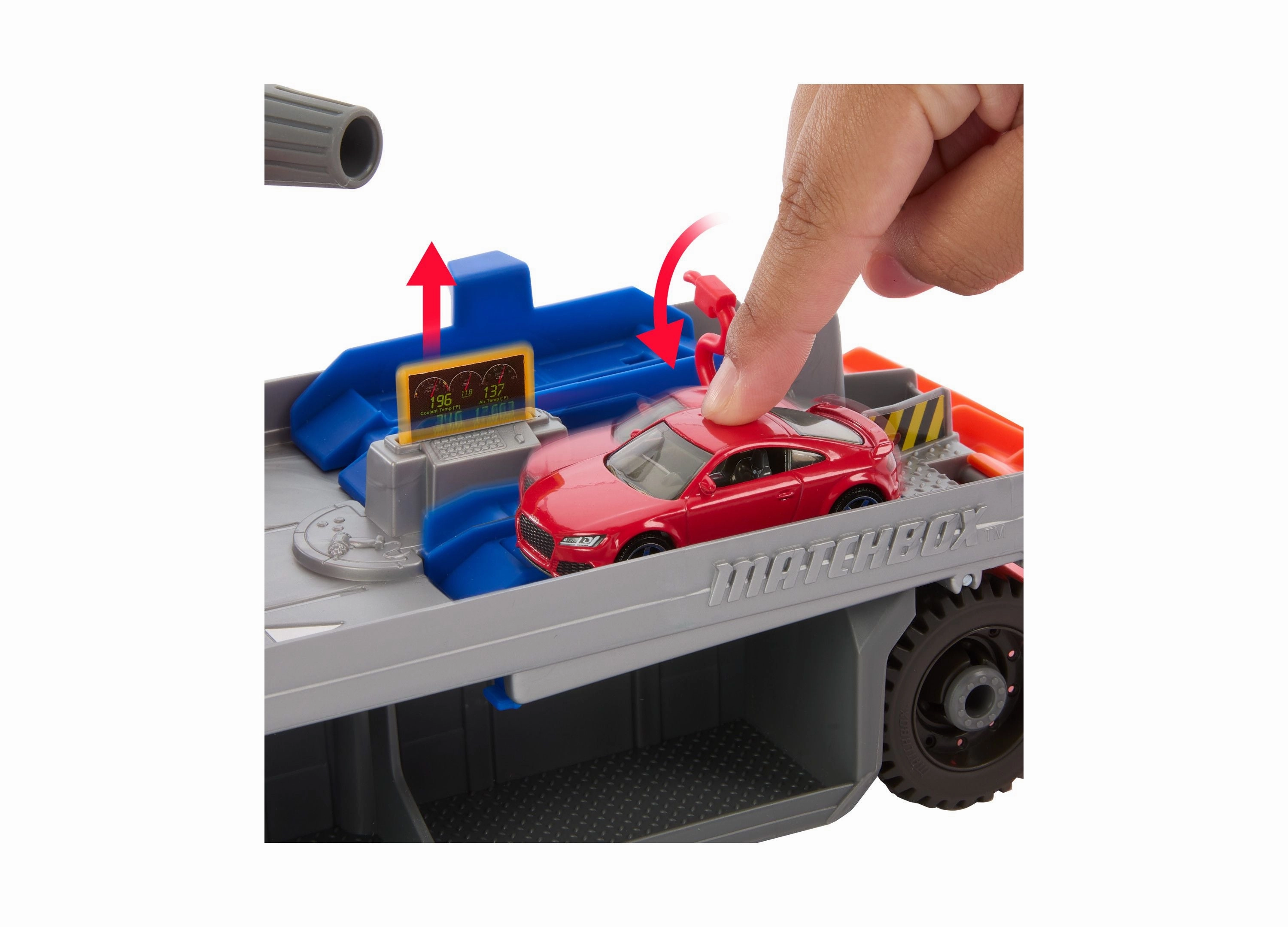 Matchbox Action Driver Tow & Repair Truck with 1:64 Scale Audi TT RS Coupe
